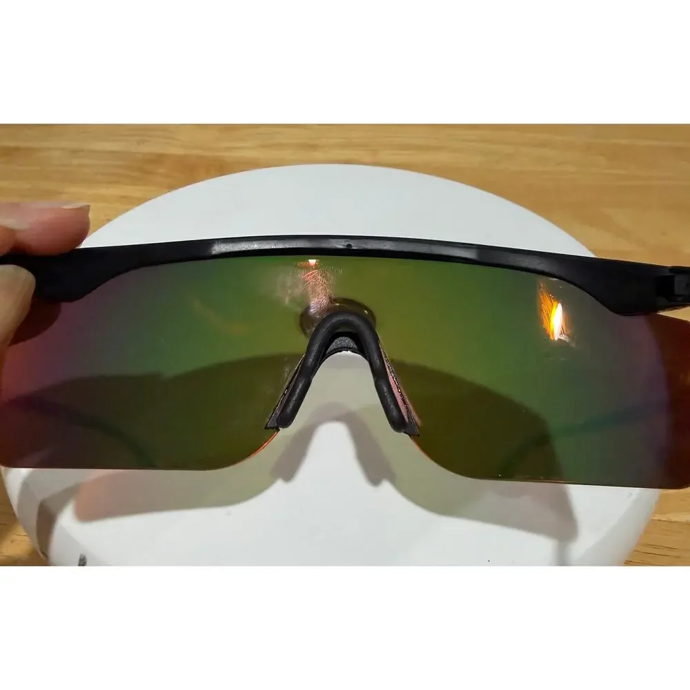 Vintage Oakley Razor Blade Sunglasses Matte Black Fire Iridium Mint Case Bag